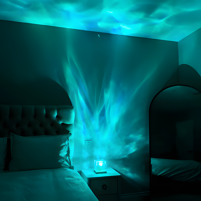 LED Water Ripple Projection Lamp with RGB Dimming