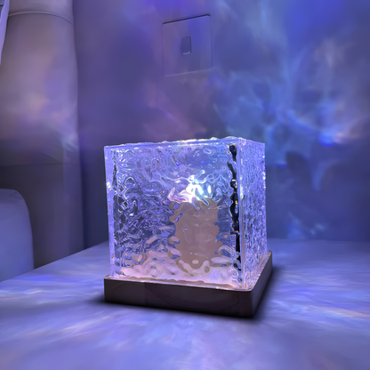 LED Water Ripple Projection Lamp with RGB Dimming