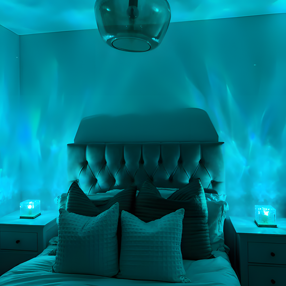 LED Water Ripple Projection Lamp with RGB Dimming
