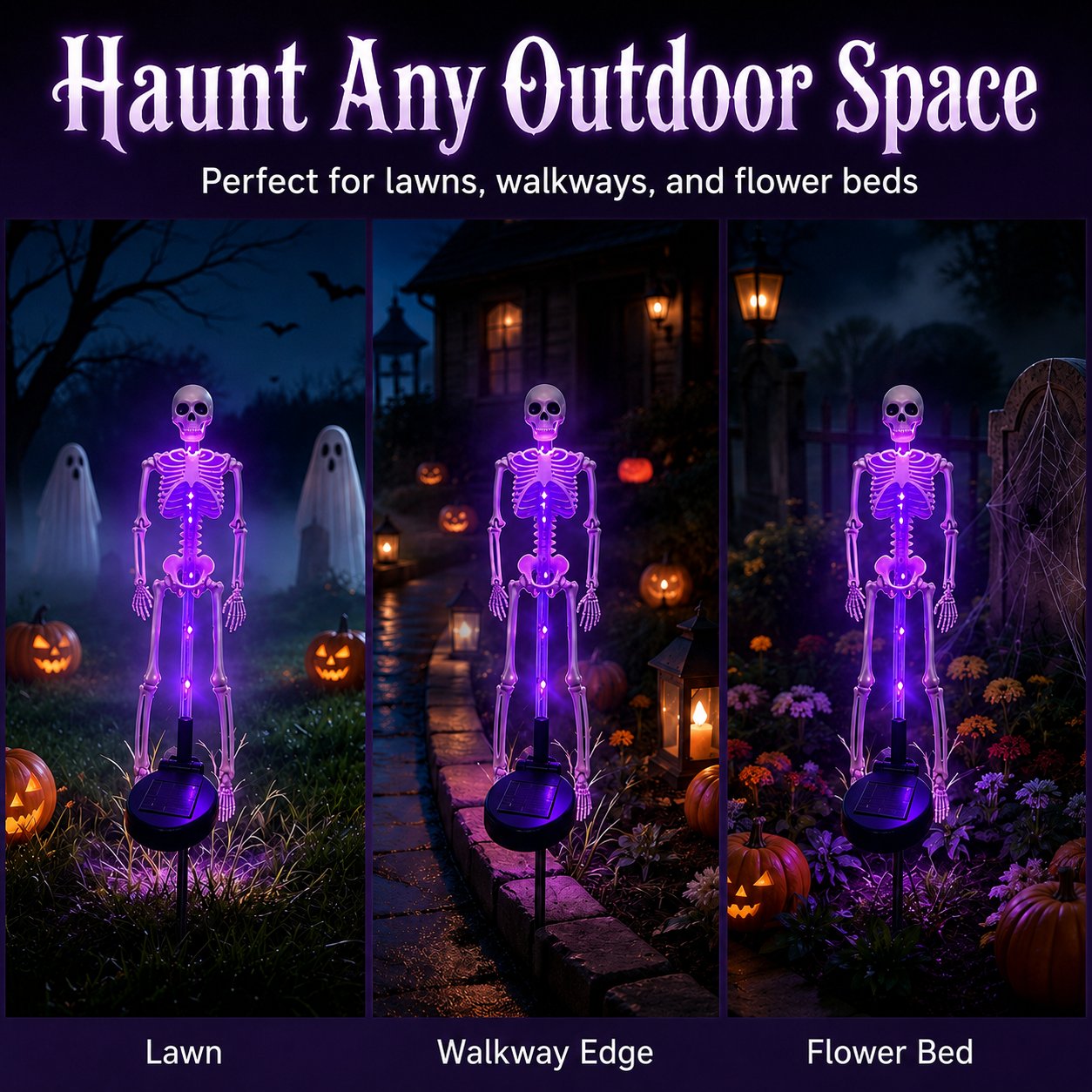 💀 Last Day 50% OFF – Solar Skull Garden Lights