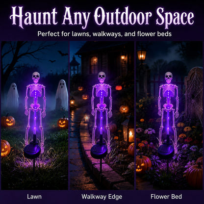 💀 Last Day 50% OFF – Solar Skull Garden Lights