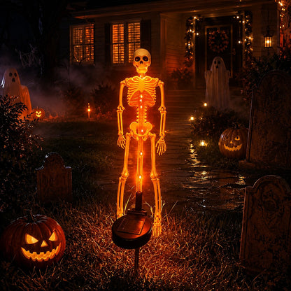 💀 Last Day 50% OFF – Solar Skull Garden Lights