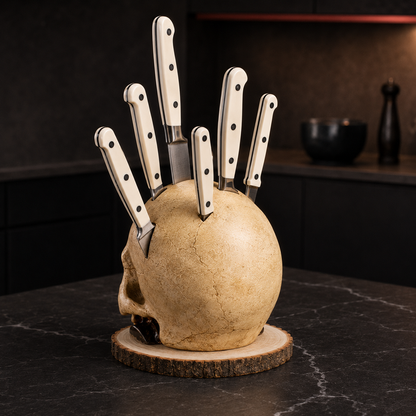 The Skullkeeper Knife Block