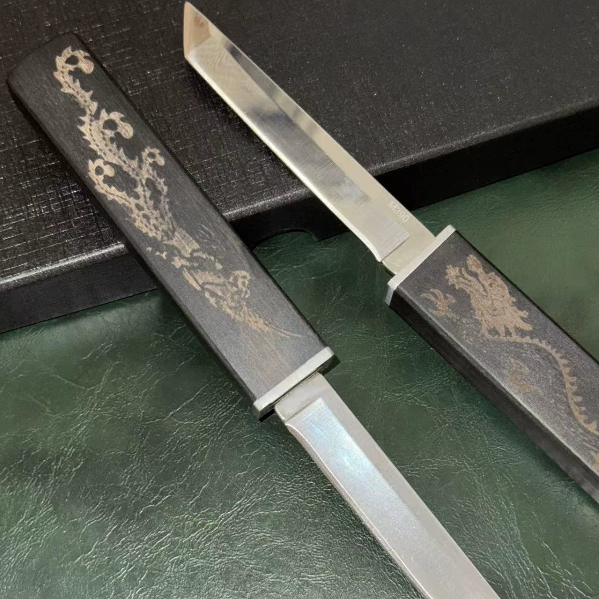 2 Pcs Dragon Katana Knife