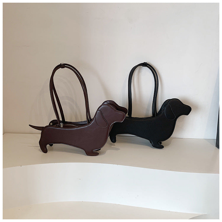 Cartoon Dog Shaped Shoulder Bag