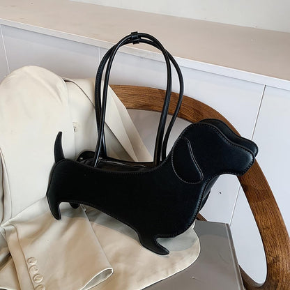 Cartoon Dog Shaped Shoulder Bag