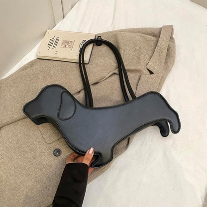 Cartoon Dog Shaped Shoulder Bag