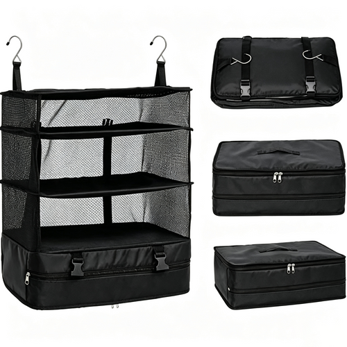 3-Shelf Hanging Travel Organizer