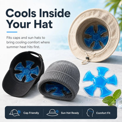 🎁 LAST DAY 60% OFF🧢🧊Reusable Cooling Pad for Hats & Body Relief