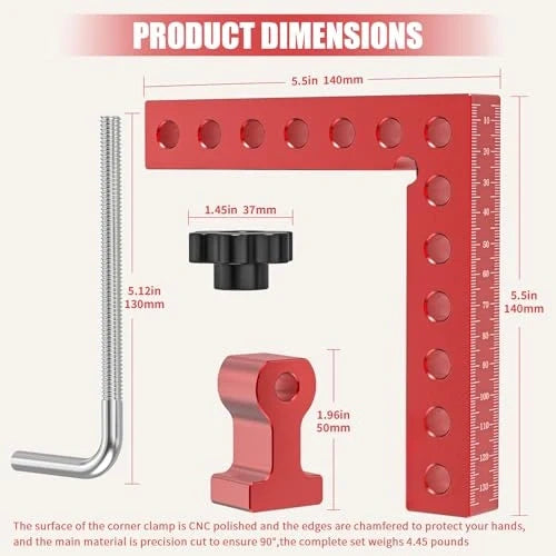 Mroace 90 Degree Aluminum Corner Clamps