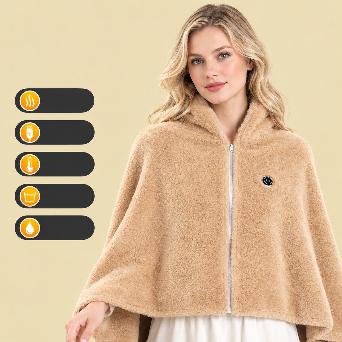 ❄️ LAST CHANCE 50% OFF Heated Wearable Blanket – Stay Warm at Your Desk Without Bulky Layers 🔥
