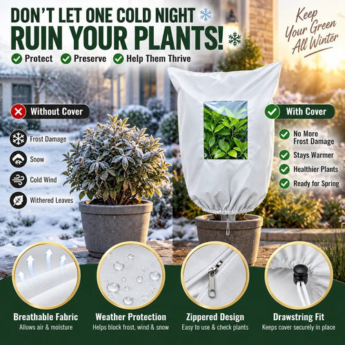 🌿 Winter Garden Must Have | Reusable Frost Protection Covers for Plants, Shrubs & Young Trees ❄️