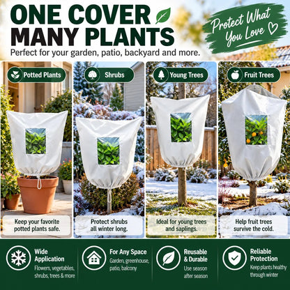 🌿 Winter Garden Must Have | Reusable Frost Protection Covers for Plants, Shrubs & Young Trees ❄️