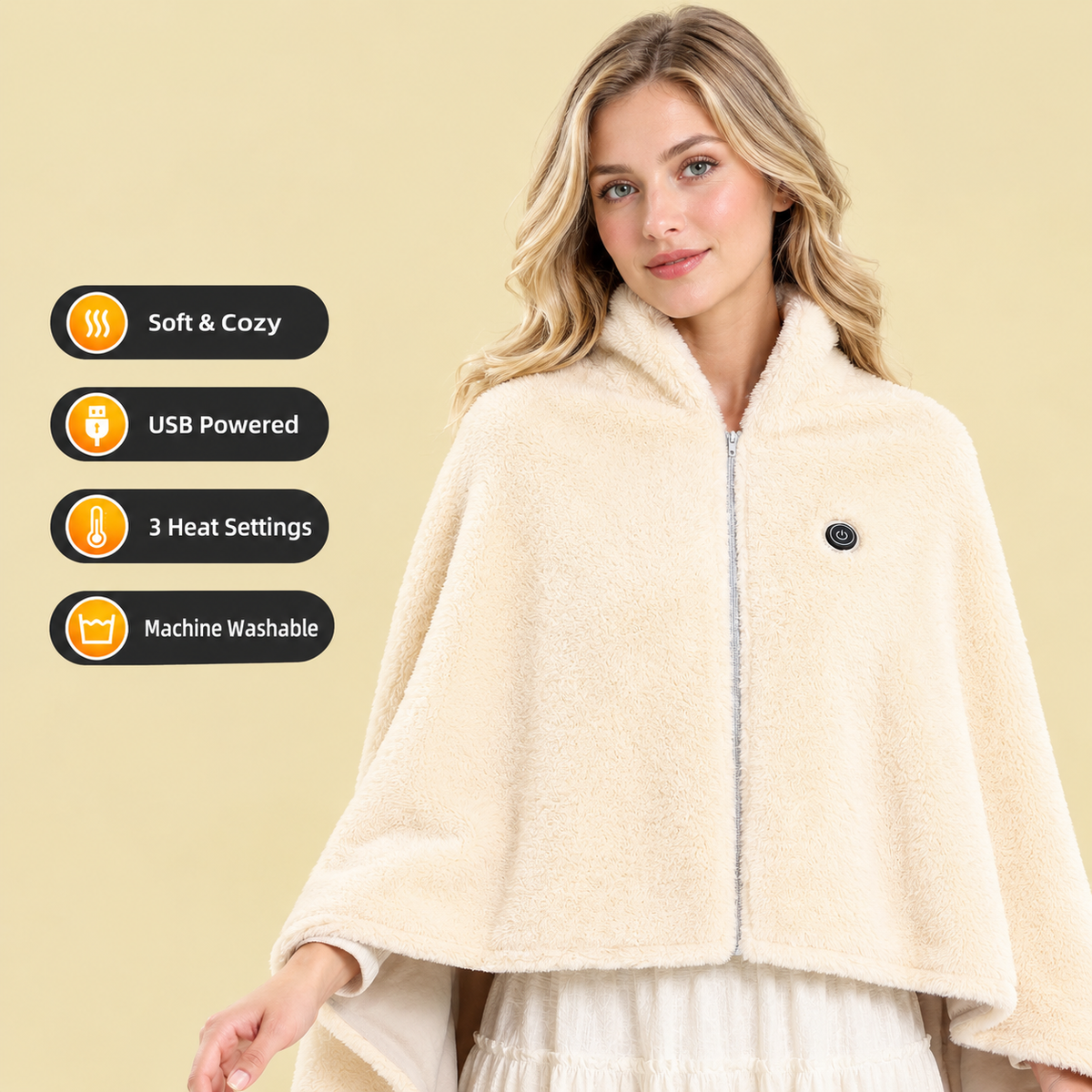 ❄️ LAST CHANCE 50% OFF Heated Wearable Blanket – Stay Warm at Your Desk Without Bulky Layers 🔥