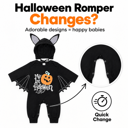 FINAL CLEARANCE: BABY BAT COSTUME(Black photo frame)