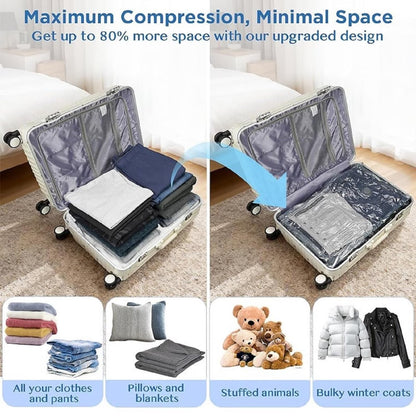 Travel Vacuum Storage Bags with Wireless Electric Pump