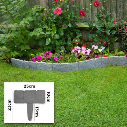 Faux Stone Garden Edging Border