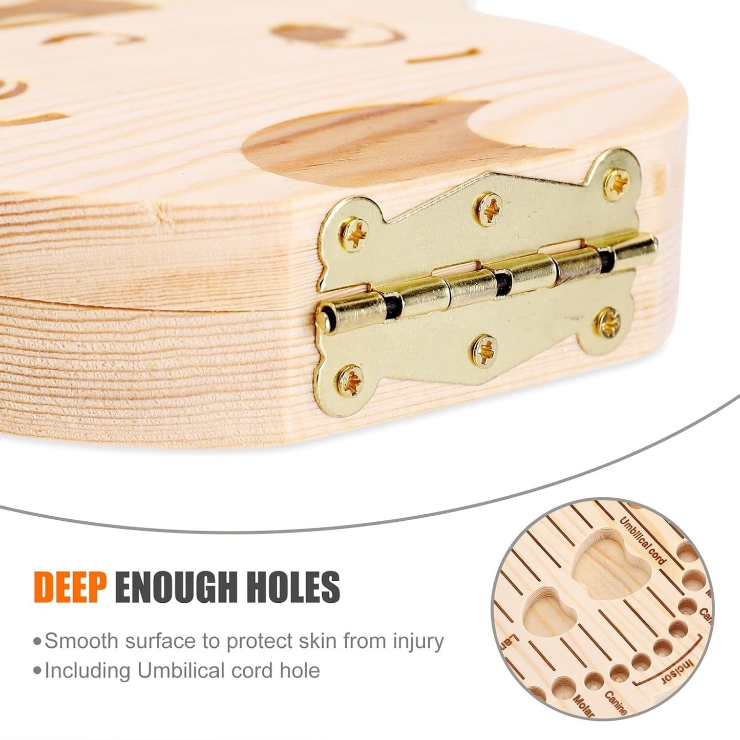 Wooden Baby Tooth Box