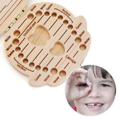 Wooden Baby Tooth Box