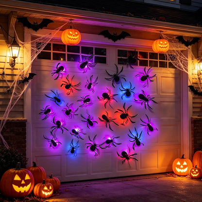 3D Spiders&Bat Light Design LED Decorations