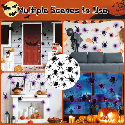 3D Spiders&Bat Light Design LED Decorations