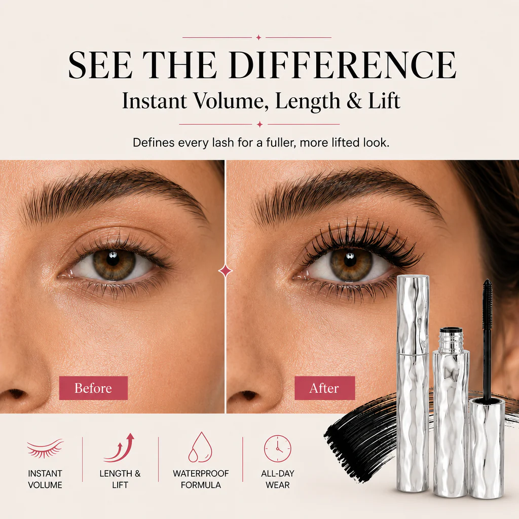 🔥BUY 1 GET 1 FREE🔥 Waterproof Curling & Lengthening Mascara