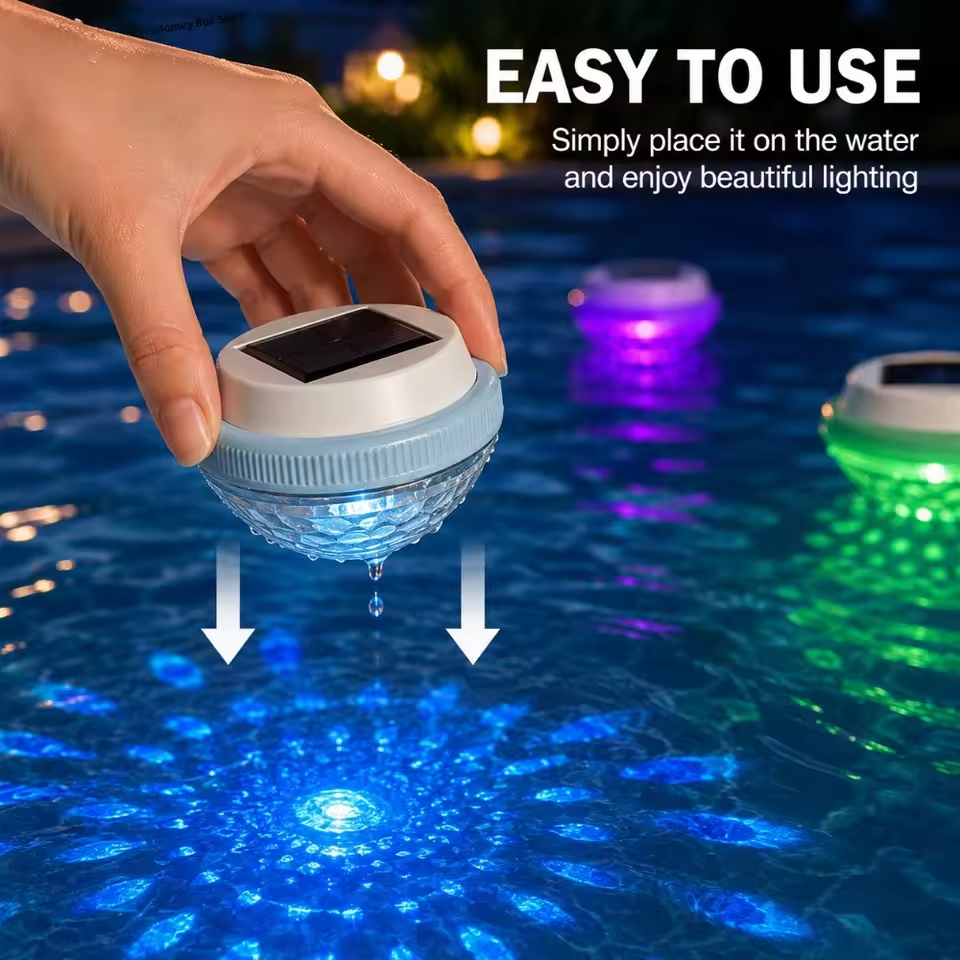 Solar-Powered Floating LED Light