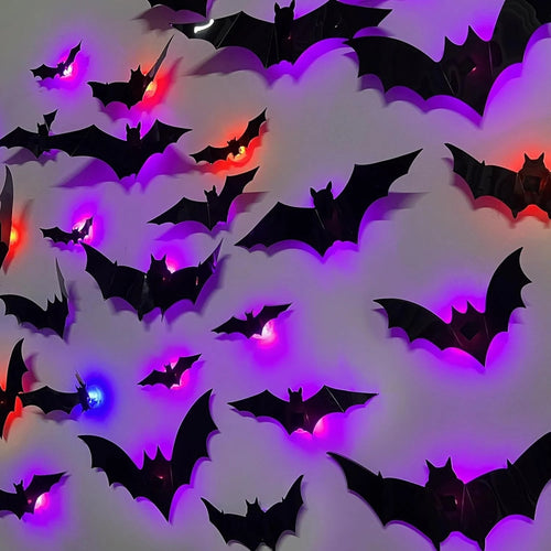 3D Spiders&Bat Light Design LED Decorations