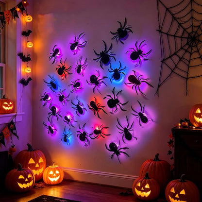 3D Spiders&Bat Light Design LED Decorations