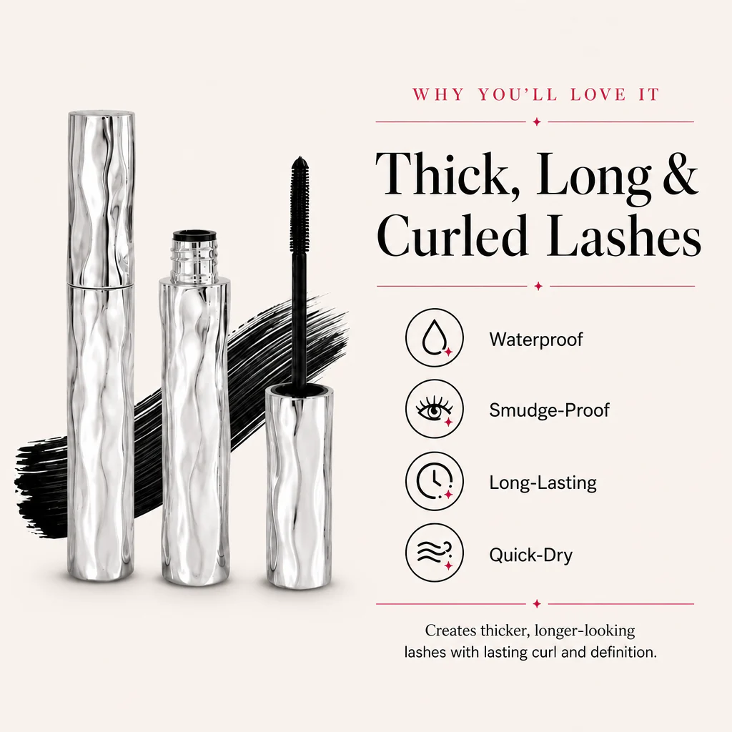 🔥BUY 1 GET 1 FREE🔥 Waterproof Curling & Lengthening Mascara