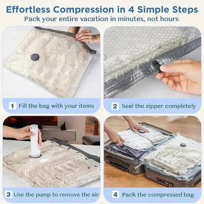 Travel Vacuum Storage Bags with Wireless Electric Pump