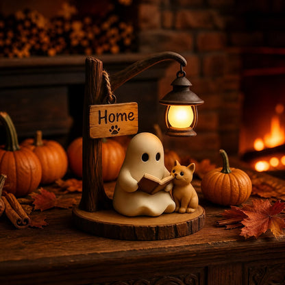 🔥Last Day Promotion 49% OFF - 👻📖Cute Ghost Reading Lantern - BOO!(✨Same as in the video)
