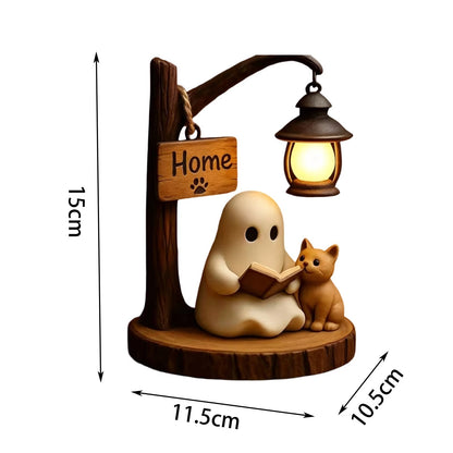 🔥Last Day Promotion 49% OFF - 👻📖Cute Ghost Reading Lantern - BOO!(✨Same as in the video)