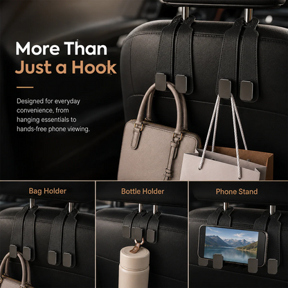 Car Seat Back Alcantara Storage Hook