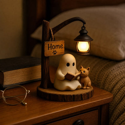 🔥Last Day Promotion 49% OFF - 👻📖Cute Ghost Reading Lantern - BOO!(✨Same as in the video)