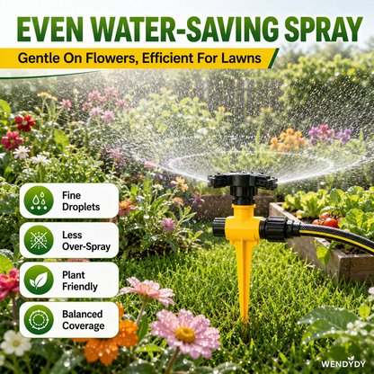✨360° Rotation Auto Irrigation System Garden Lawn Sprinkler Patio