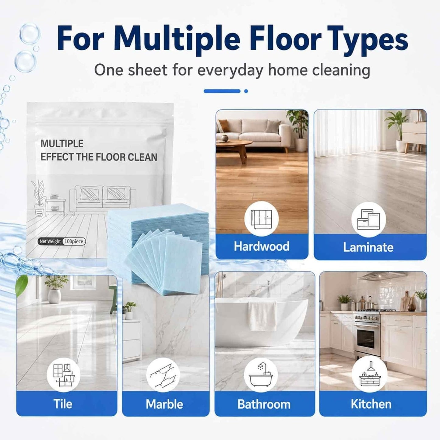 Multi-Effect Floor Clean Tablets,Floor Cleaning Tablets Multi-Surface Cleaner