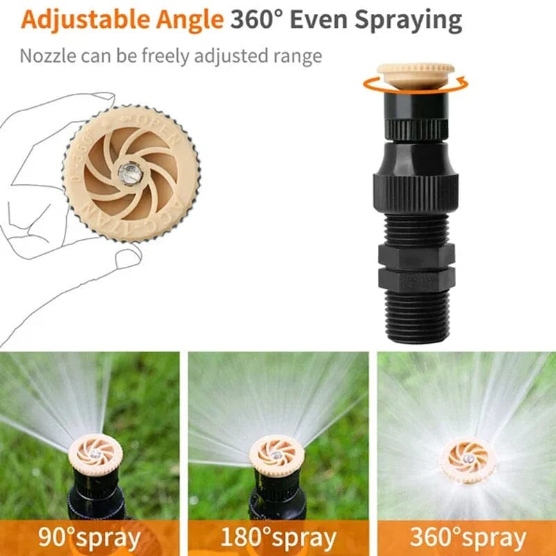 ✨360° Rotation Auto Irrigation System Garden Lawn Sprinkler Patio