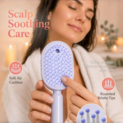 Electric Spray Hair Straightener Brush | Self-Cleaning Anti-Tangle