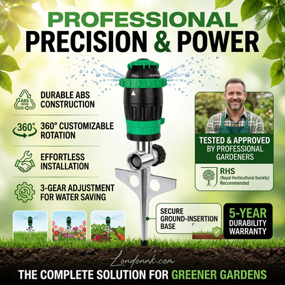 ✨360° Rotation Auto Irrigation System Garden Lawn Sprinkler Patio