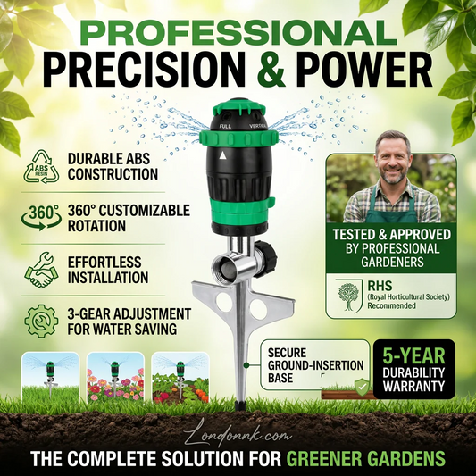 ✨360° Rotation Auto Irrigation System Garden Lawn Sprinkler Patio