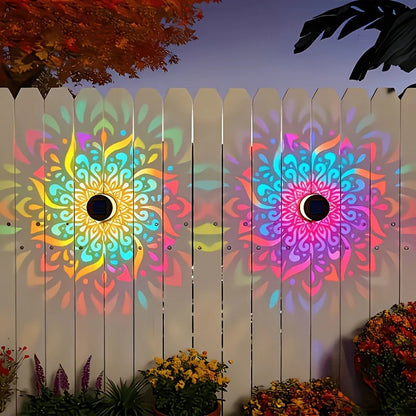 ⏰limited-time 50% OFF🌞Solar Mandala Light – Stunning Pattern Projection, 2-in-1 Floor & Wall Design