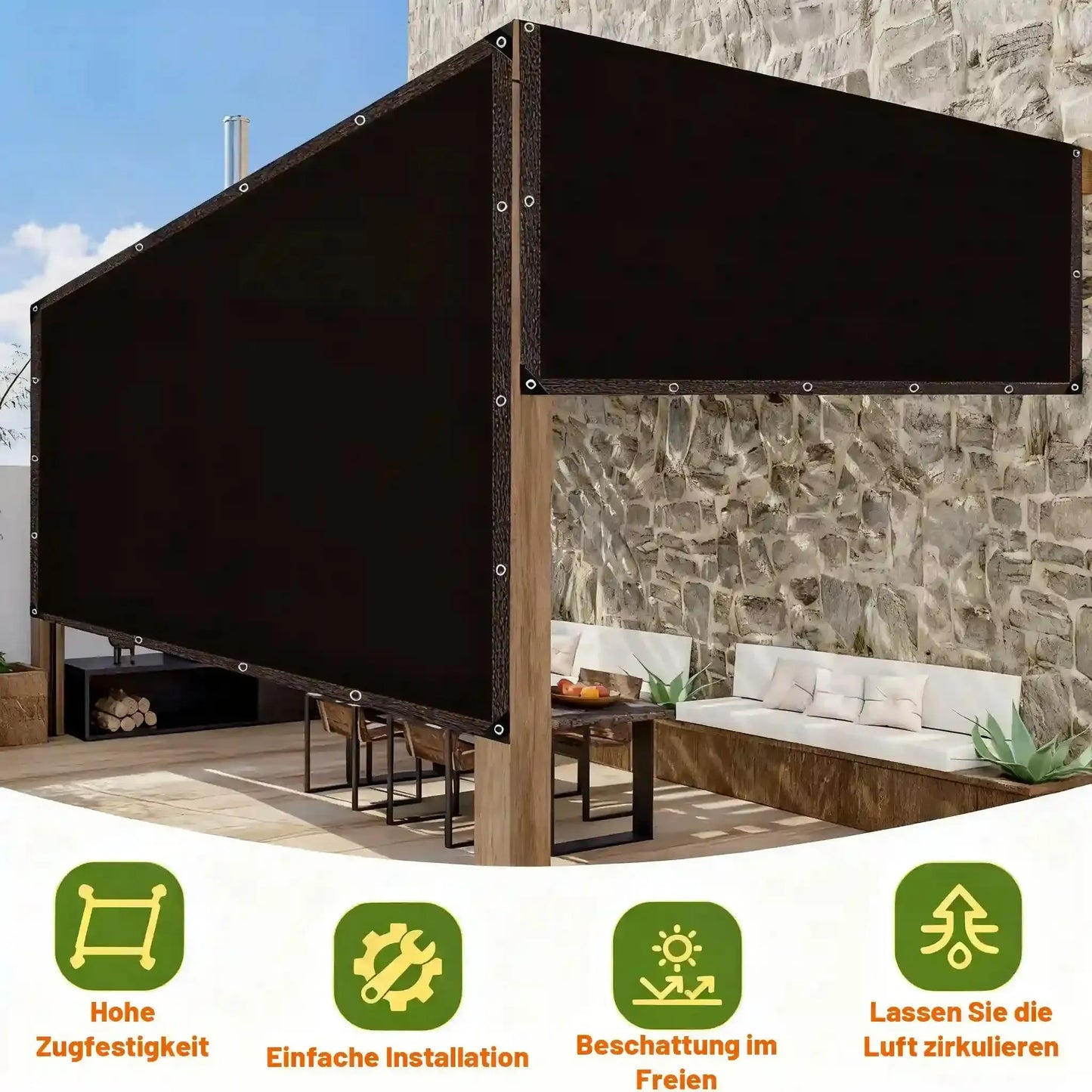 Heavy-Duty Sunblock Shade Cloth