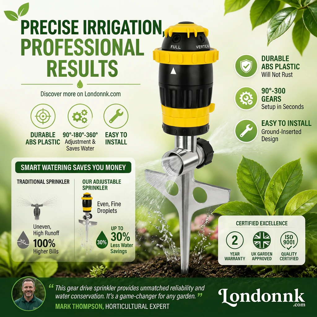 ✨360° Rotation Auto Irrigation System Garden Lawn Sprinkler Patio
