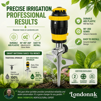 ✨360° Rotation Auto Irrigation System Garden Lawn Sprinkler Patio