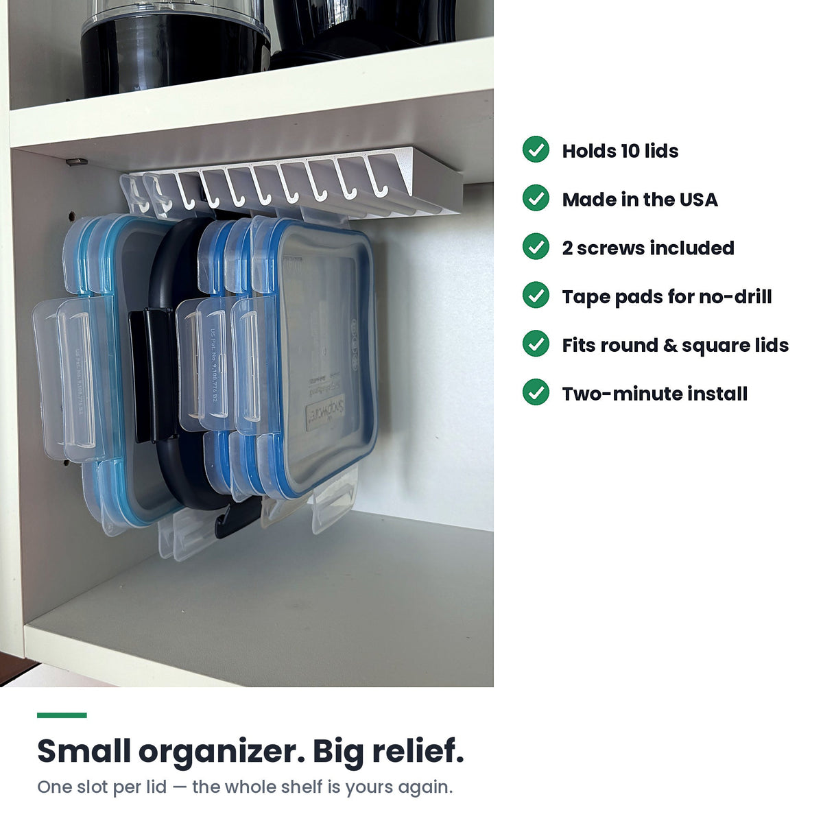 LidLoft 10-Slot Lid Organizer