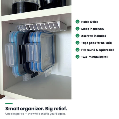 LidLoft 10-Slot Lid Organizer