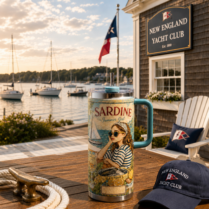 Personalized Sardine Summer Girl 40oz Tumbler With Gift Box