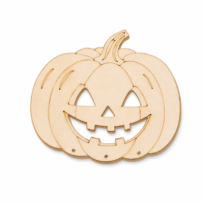 🎃 Halloween Wooden Pumpkin Craft Kit-6pc | DIY Wind Chime
